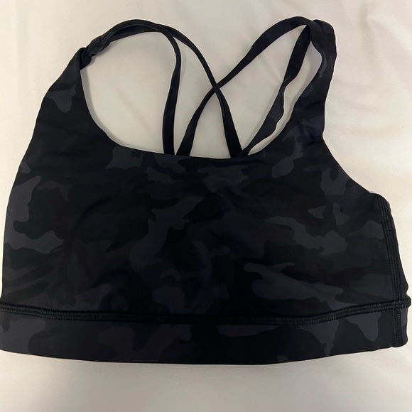 Lululemon energy bra in black camo, size 4 - Picture 1 of 3